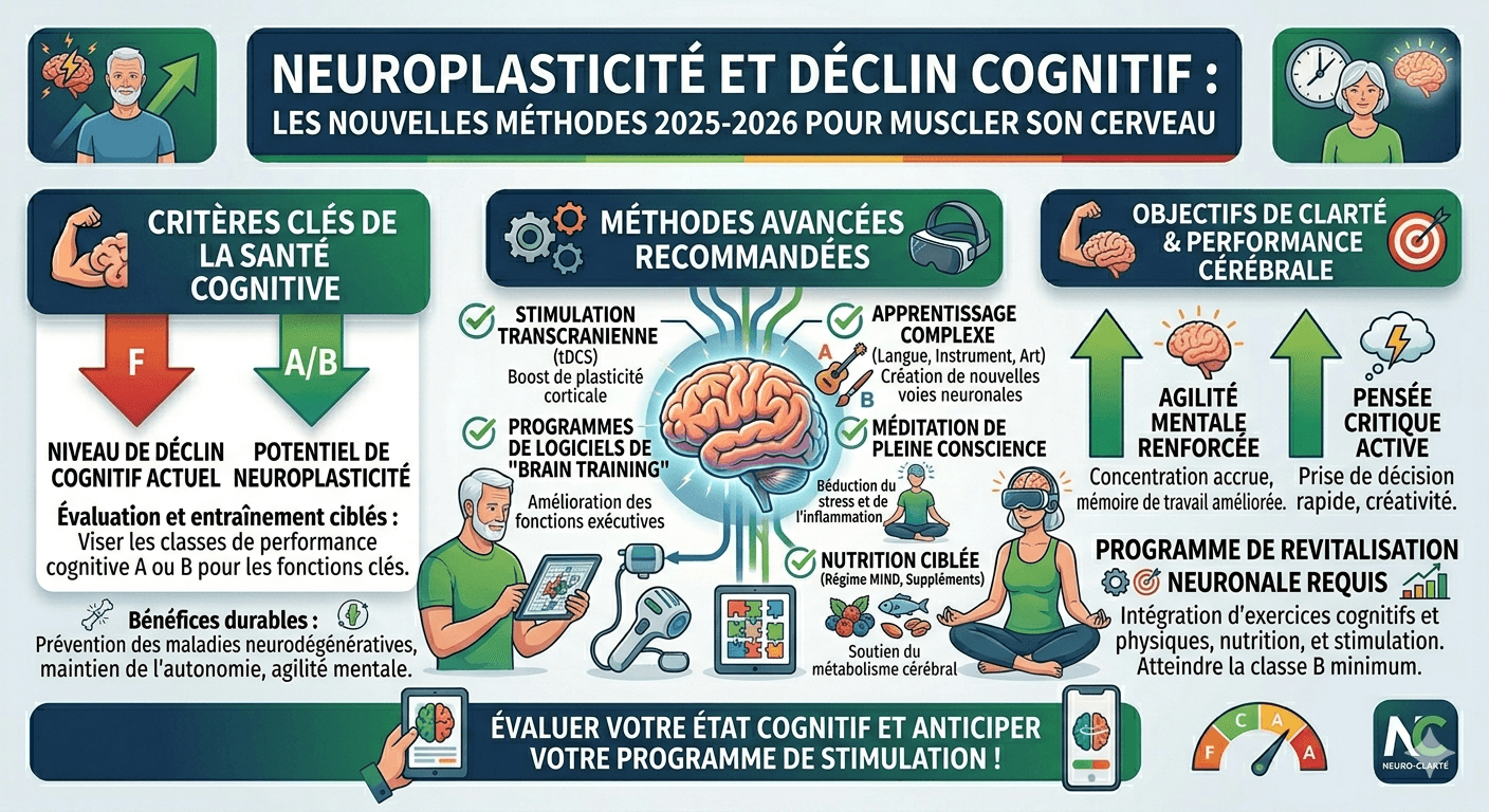 Neuroplasticité et déclin cognitif : Les nouvelles méthodes 2025-2026 pour muscler son cerveau