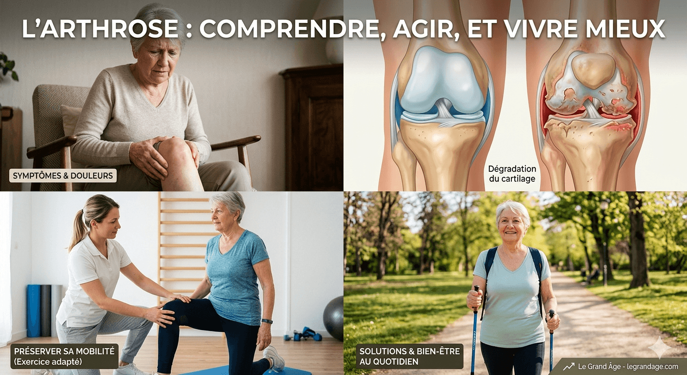 L’arthrose : symptômes, douleurs et solutions pour préserver sa mobilité